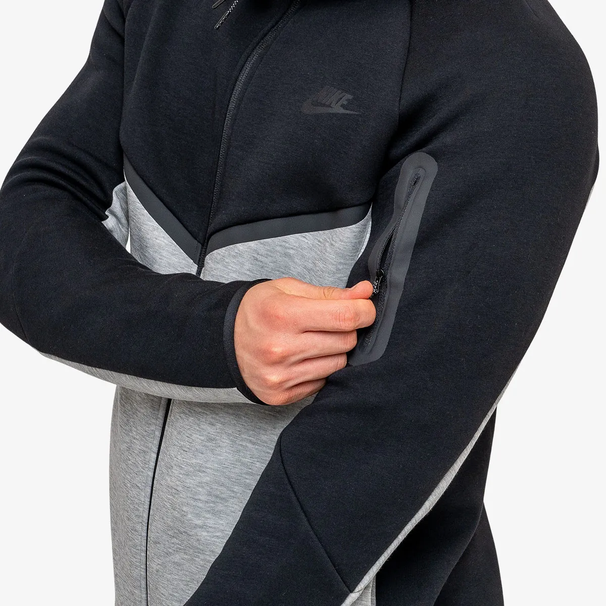 NIKE Majica s kapuljačom s patentom M NK TCH FLC WR FZ JKT 