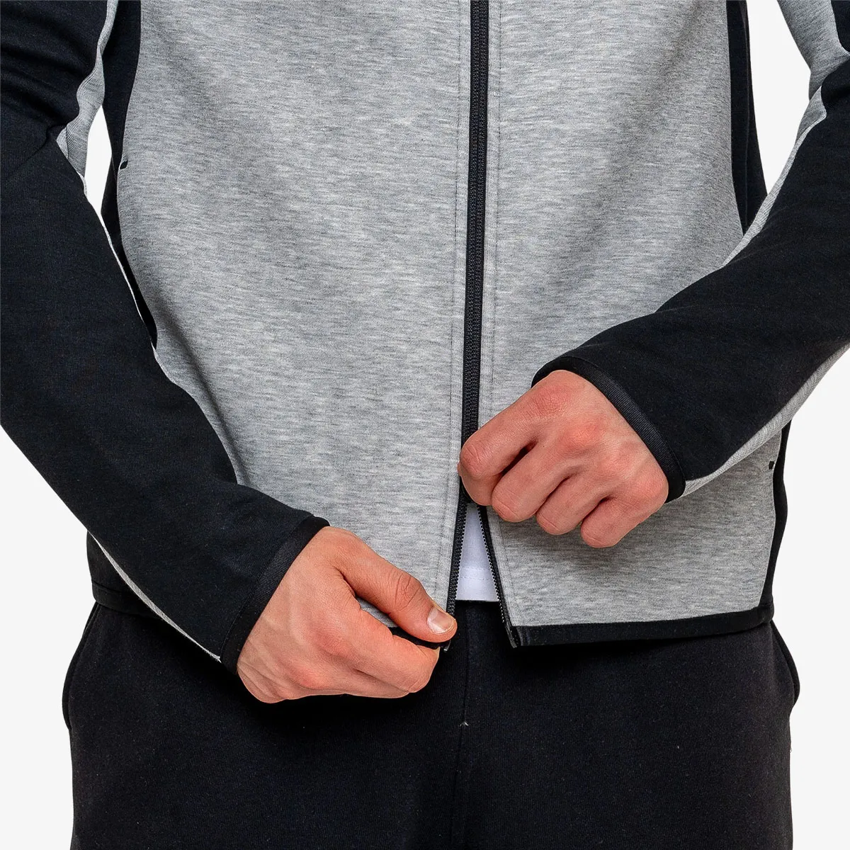 NIKE Majica s kapuljačom s patentom M NK TCH FLC WR FZ JKT 