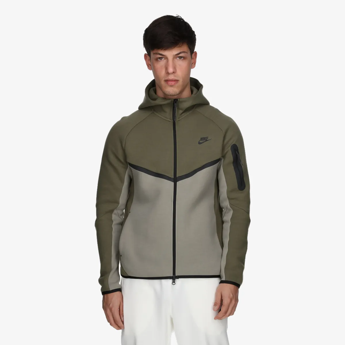 NIKE Majica s kapuljačom s patentom M NK TCH FLC FZ WR HOODIE 