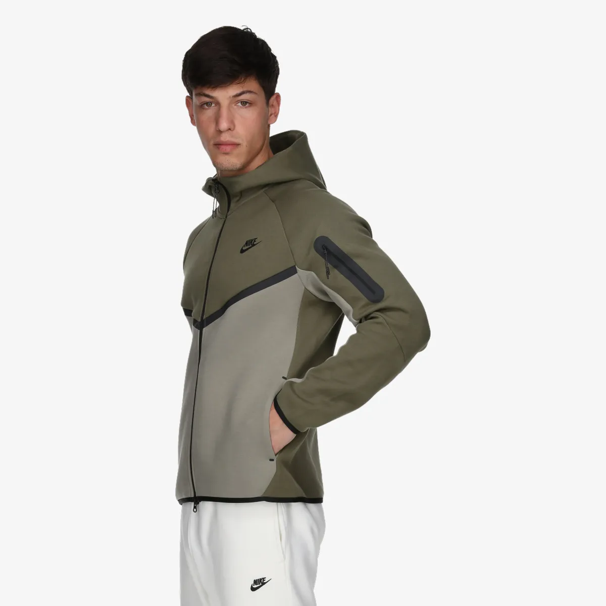 NIKE Majica s kapuljačom s patentom M NK TCH FLC FZ WR HOODIE
