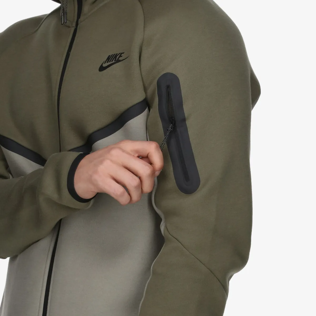 NIKE Majica s kapuljačom s patentom M NK TCH FLC FZ WR HOODIE