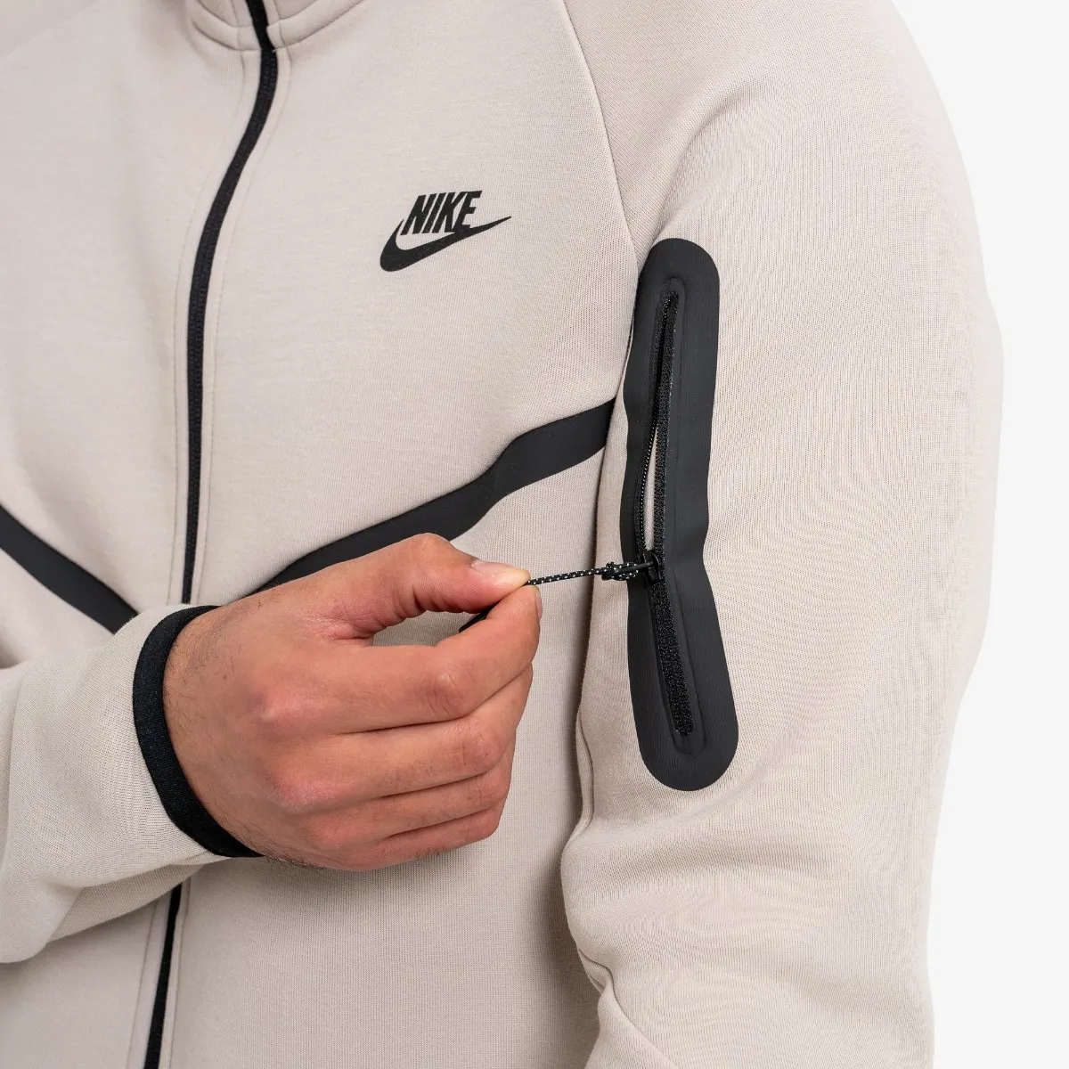 NIKE Majica s kapuljačom s patentom M NK TCH FLC FZ WR HOODIE