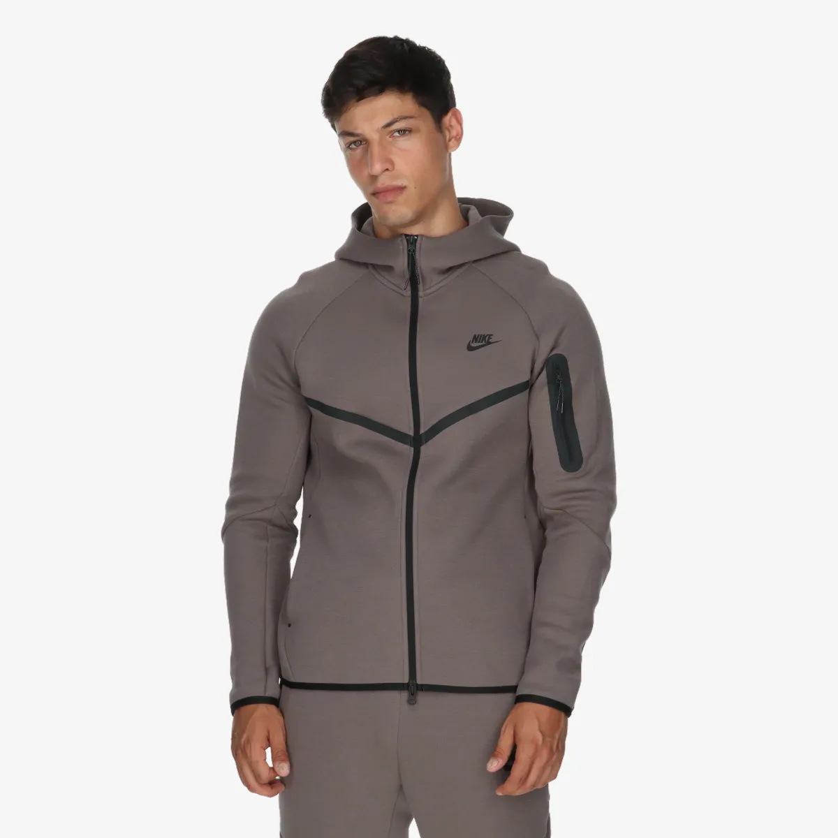NIKE Majica s kapuljačom s patentom M NK TCH FLC FZ WR HOODIE 