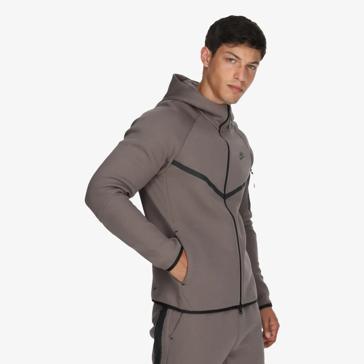 NIKE Majica s kapuljačom s patentom M NK TCH FLC FZ WR HOODIE