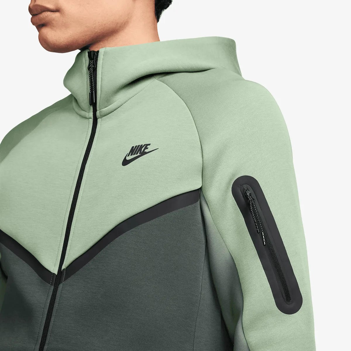NIKE Majica s kapuljačom s patentom M NK TCH FLC FZ WR HOODIE 