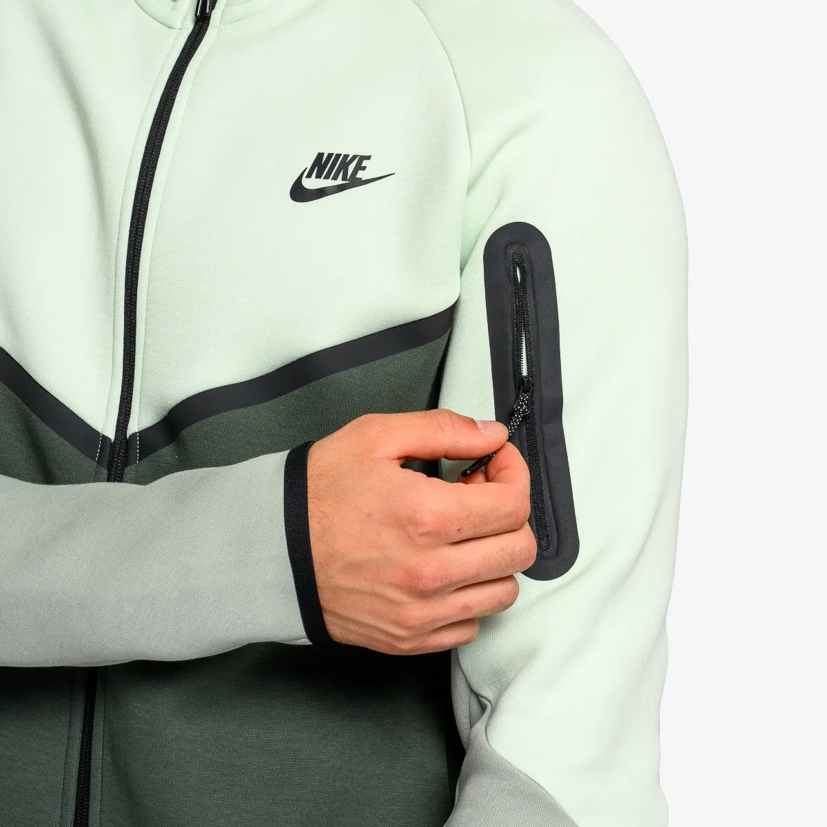NIKE Majica s kapuljačom s patentom M NK TCH FLC FZ WR HOODIE 