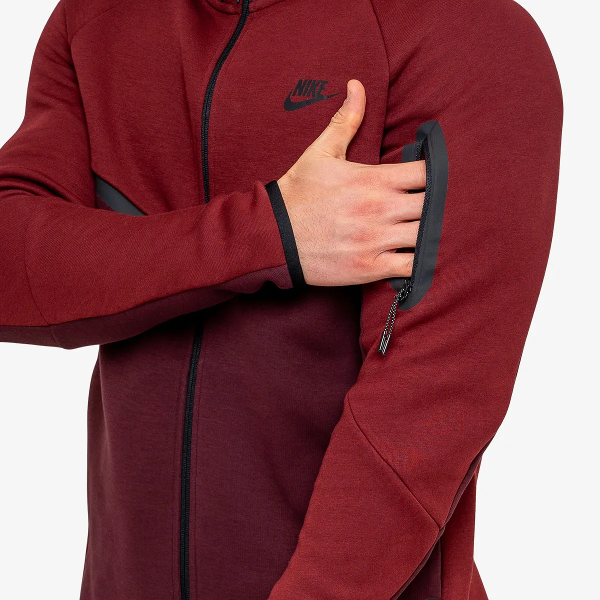 NIKE Majica s kapuljačom s patentom M NK TCH FLC FZ WR HOODIE 
