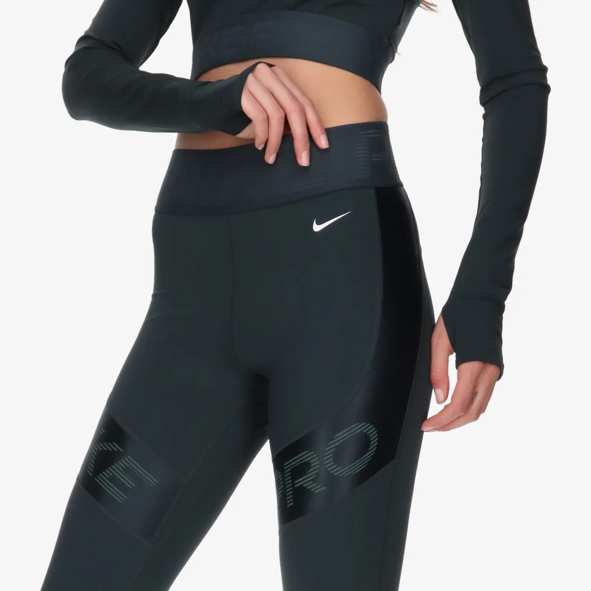 NIKE Tajice W NP DF SCULPT HR 7/8 TGT GG 