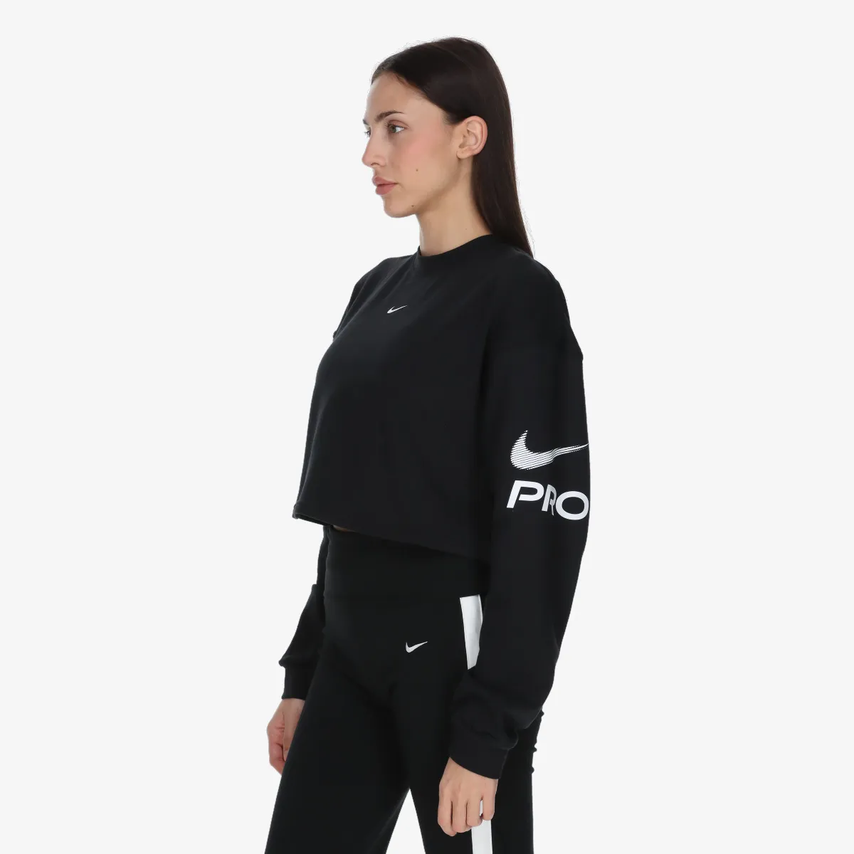 NIKE Majica bez kragne W NP DF FLC CREW TT GRX 