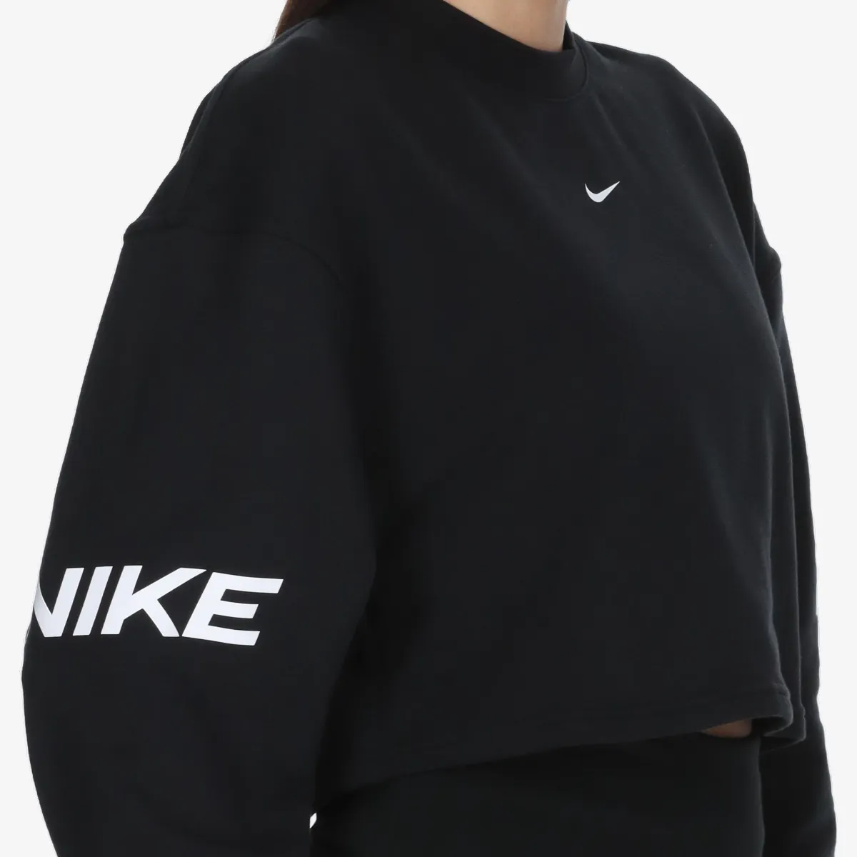 NIKE Majica bez kragne W NP DF FLC CREW TT GRX 