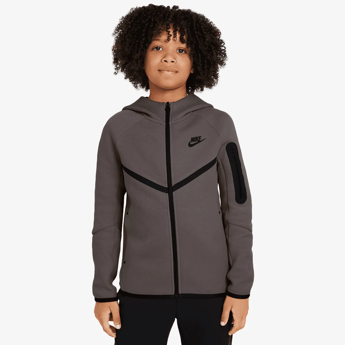 NIKE Majica s kapuljačom s patentom B NSW TCH FLC FZ - PD