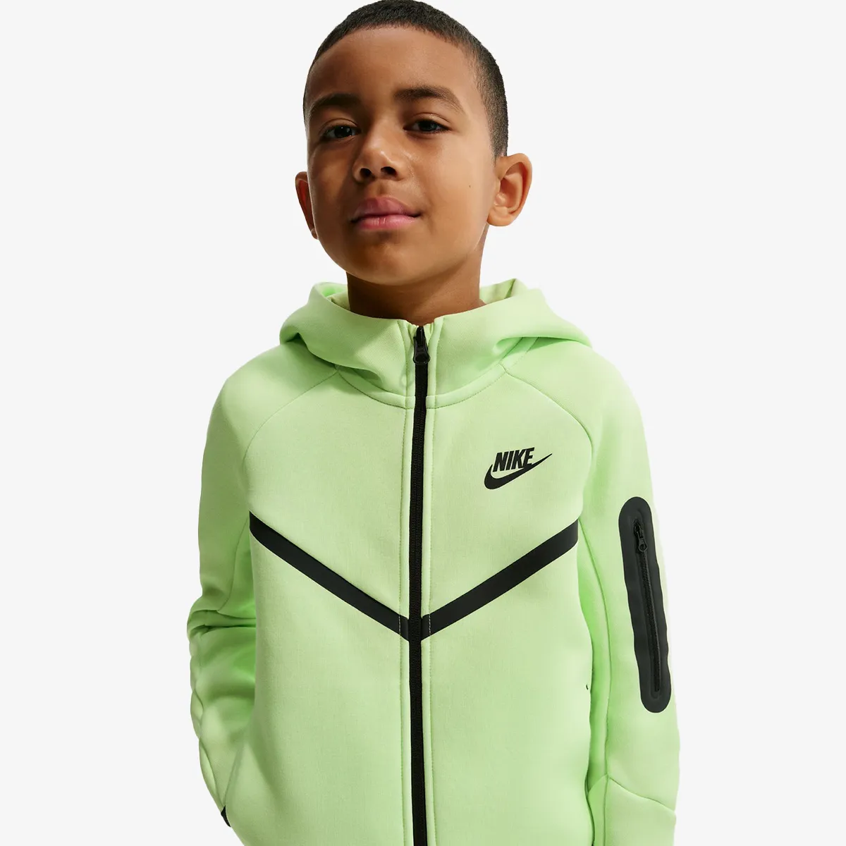 NIKE Majica s kapuljačom s patentom B NSW TCH FLC FZ - PD 