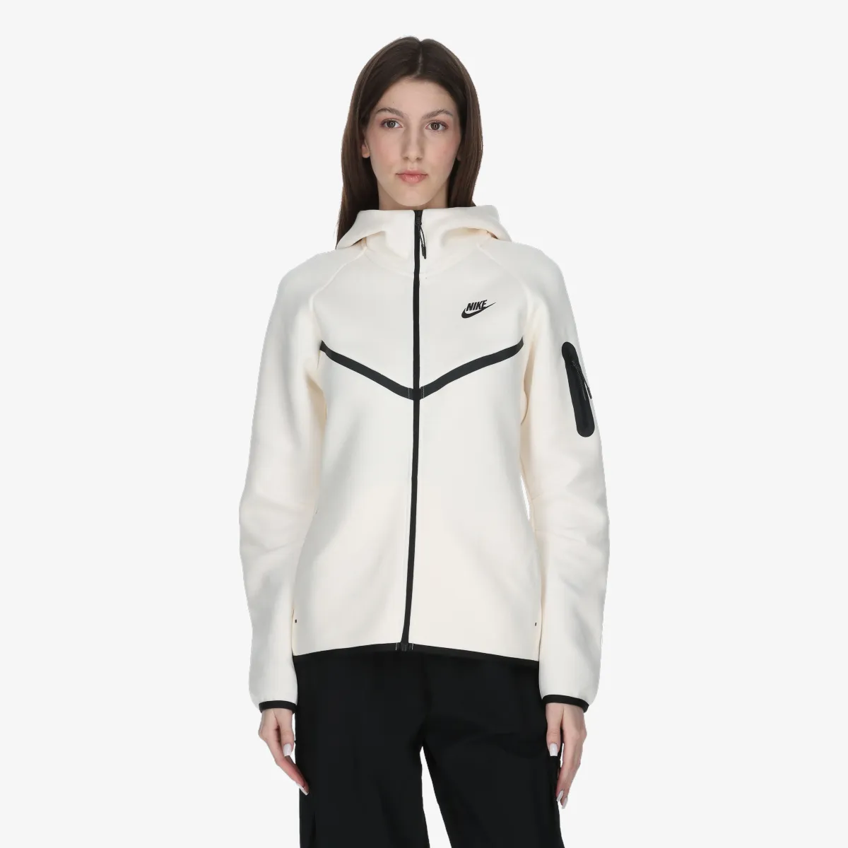 NIKE Majica s kapuljačom s patentom W NSW TCH FLC WR FZ HDY 2 