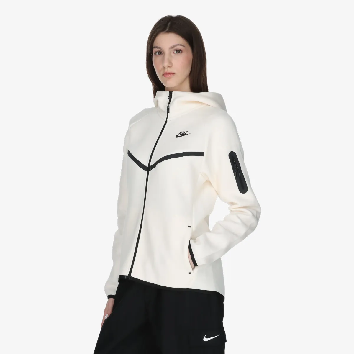 NIKE Majica s kapuljačom s patentom W NSW TCH FLC WR FZ HDY 2 