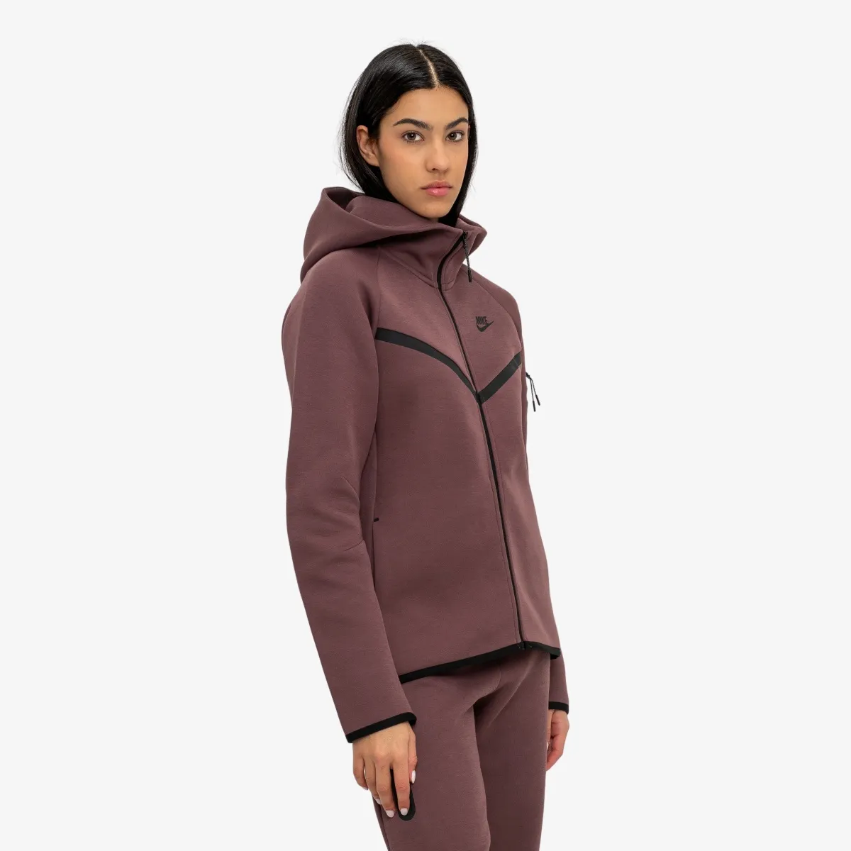 NIKE Majica s kapuljačom s patentom W NSW TCH FLC WR FZ HDY 2 