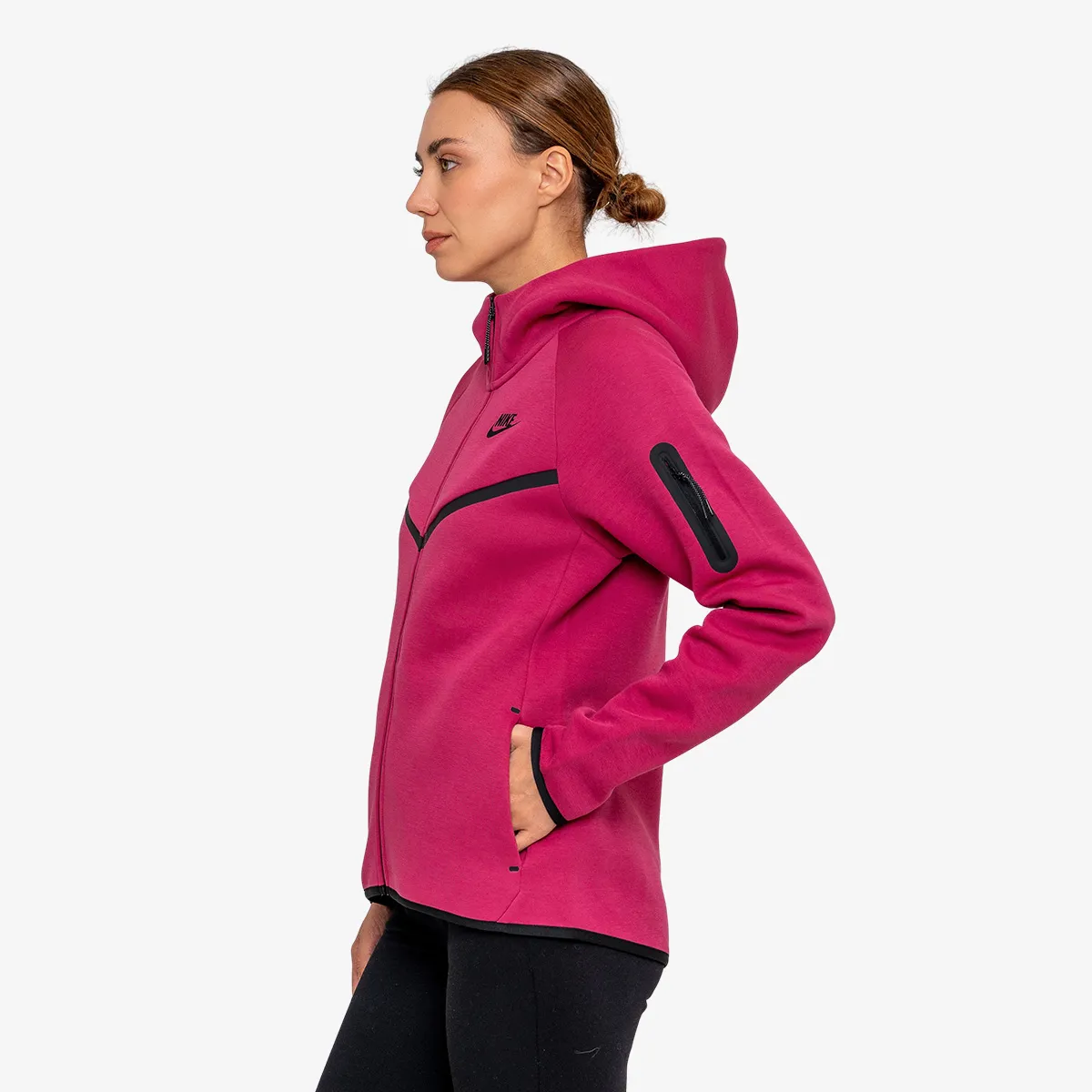 NIKE Majica s kapuljačom s patentom W NSW TCH FLC WR FZ HDY 2 