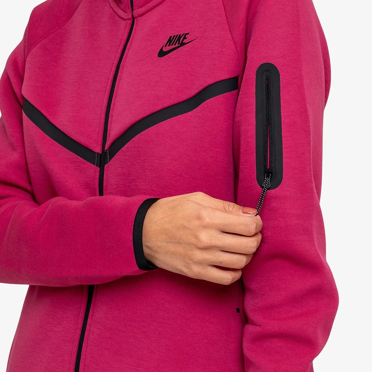 NIKE Majica s kapuljačom s patentom W NSW TCH FLC WR FZ HDY 2 