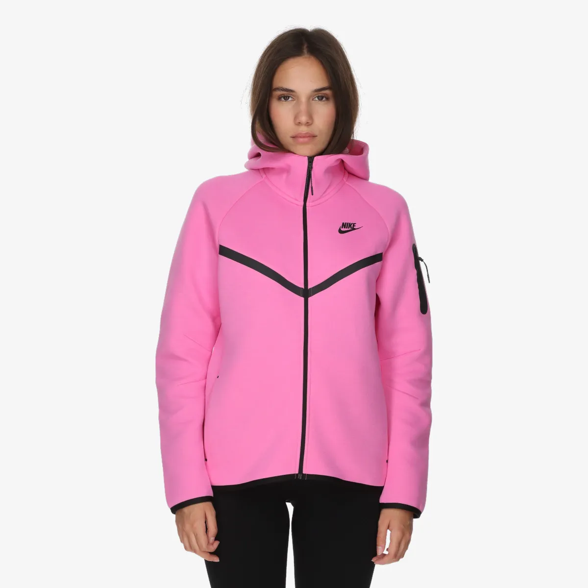 NIKE Majica s kapuljačom s patentom W NSW TCH FLC WR FZ HDY 2 