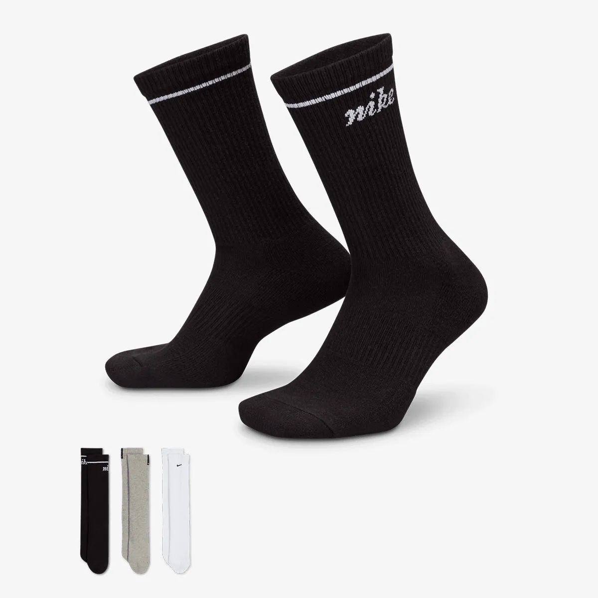 NIKE Čarape U NK ED PL CSH CRW 3P 144 WGFX 