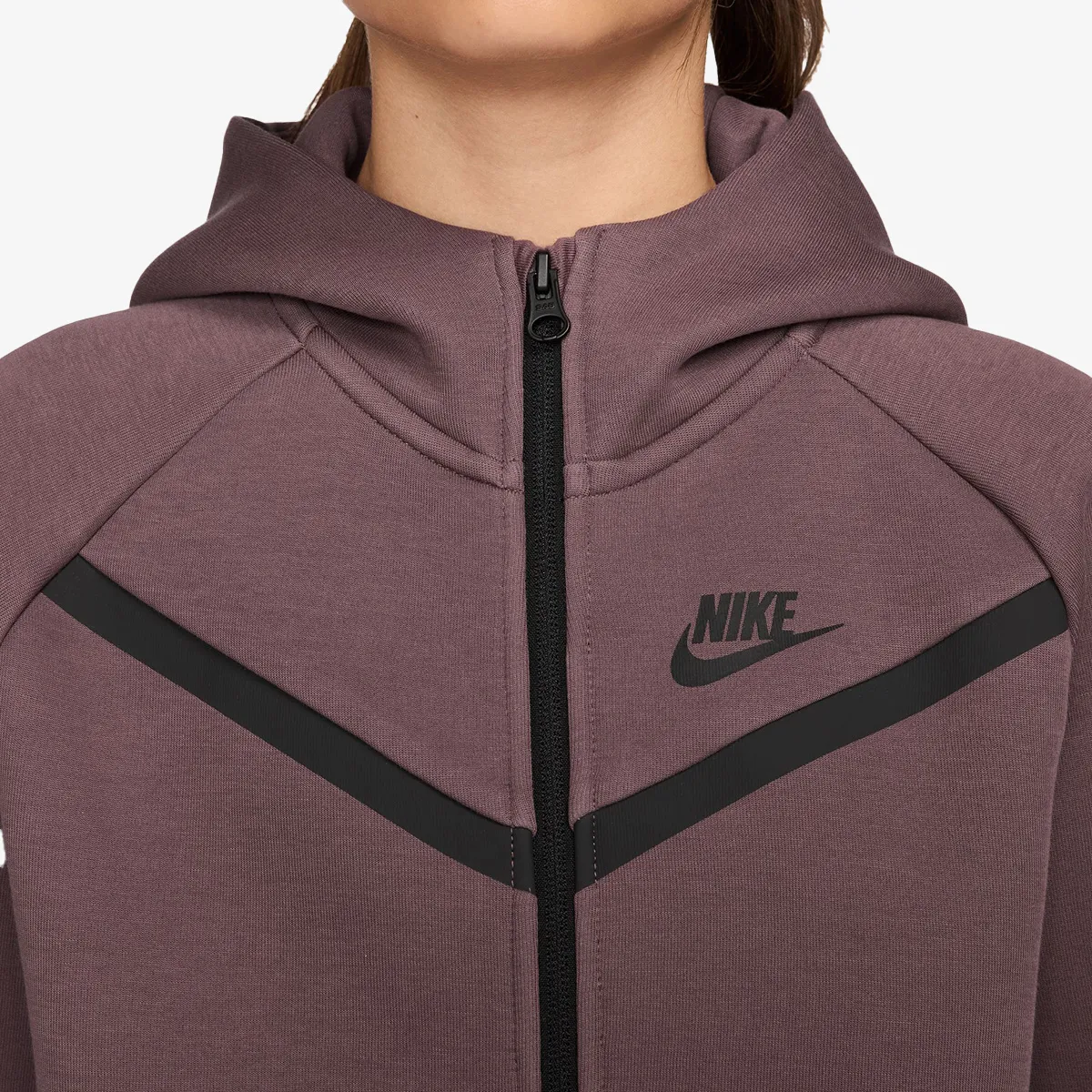 NIKE Majica s kapuljačom s patentom G NSW TCH FLC HD FZ LS - PD 
