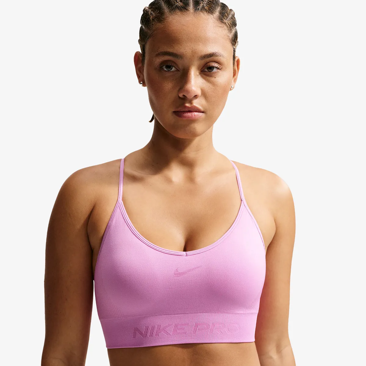 NIKE Sportski grudnjak W NP DF SMLS LS BRA 