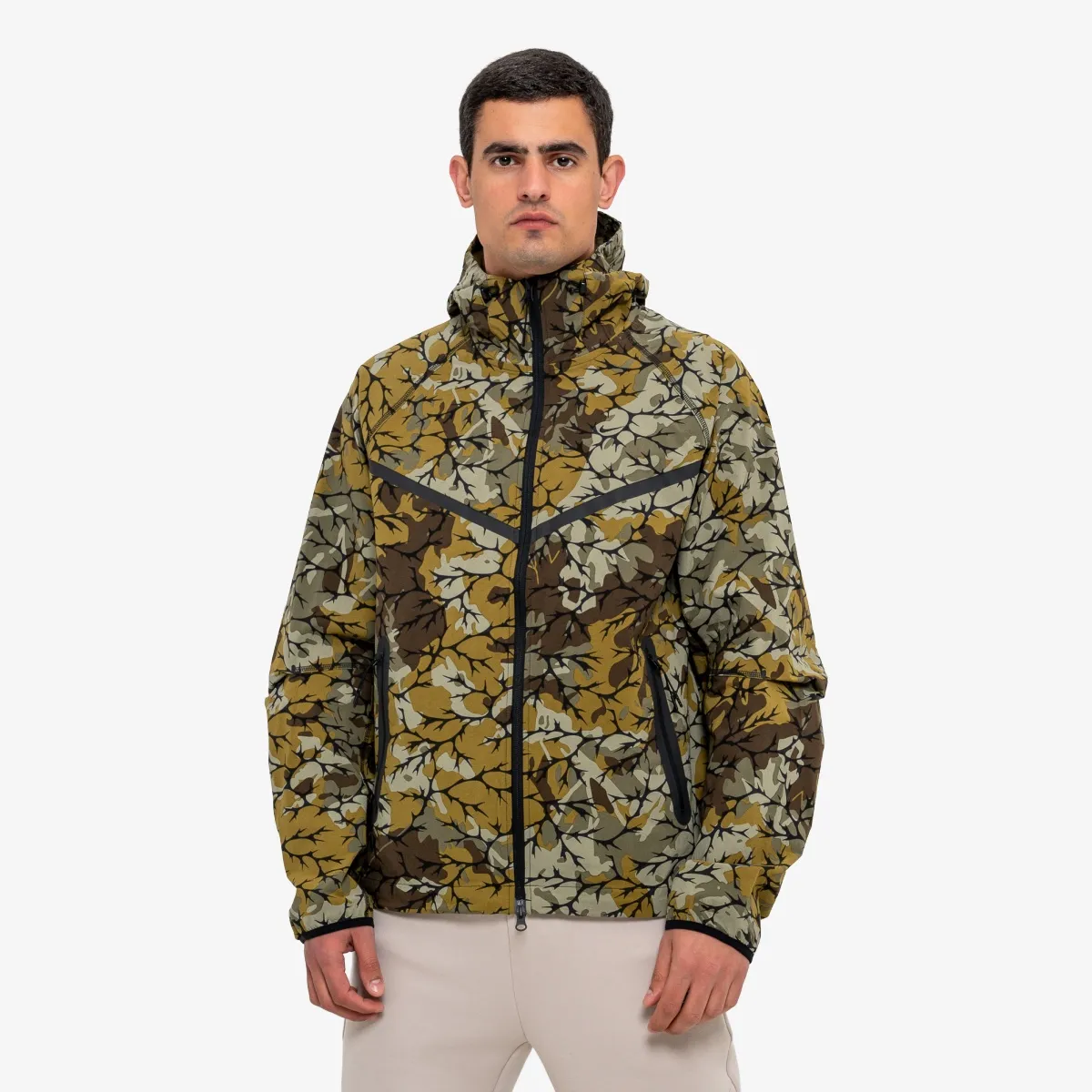 NIKE Majica s kapuljačom s patentom M NK TECH WVN+ FZ