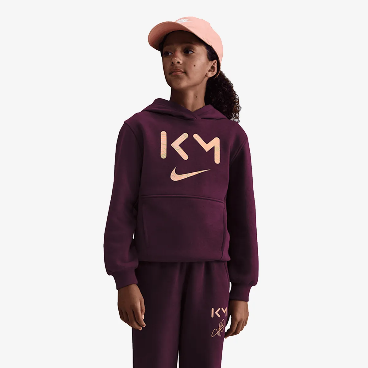 NIKE Majica s polu patentom KM K NK CLUB FLC HDY -PD 
