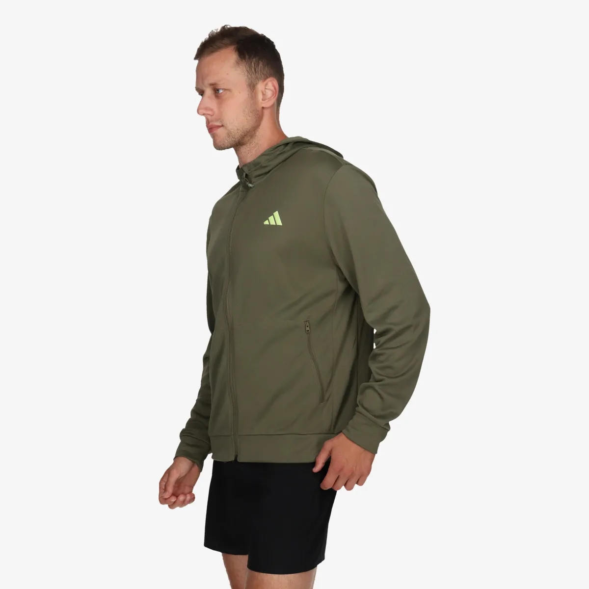 ADIDAS Majica s kapuljačom s patentom FZ JA 