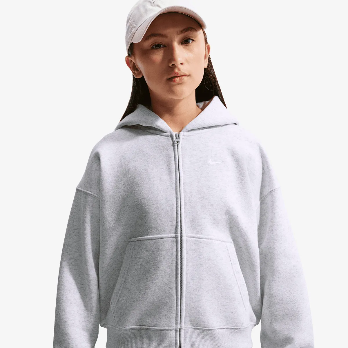 NIKE Majica s kapuljačom s patentom G NSW STUDIO FLC OS FZ HD 
