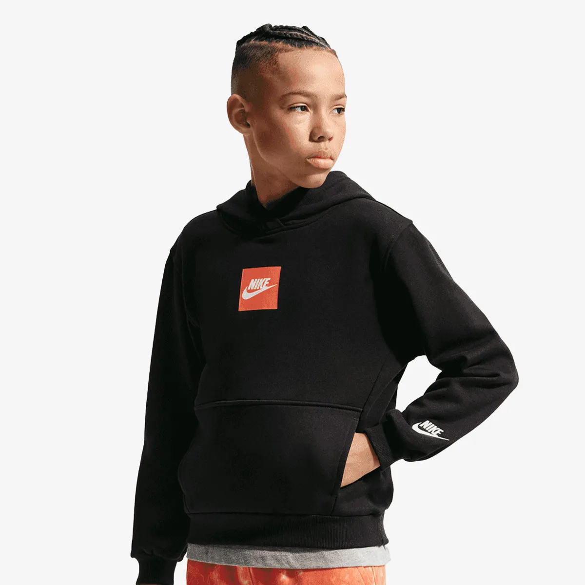 NIKE Majica s kapuljačom K NSW LS FT TOP CLUB FAM