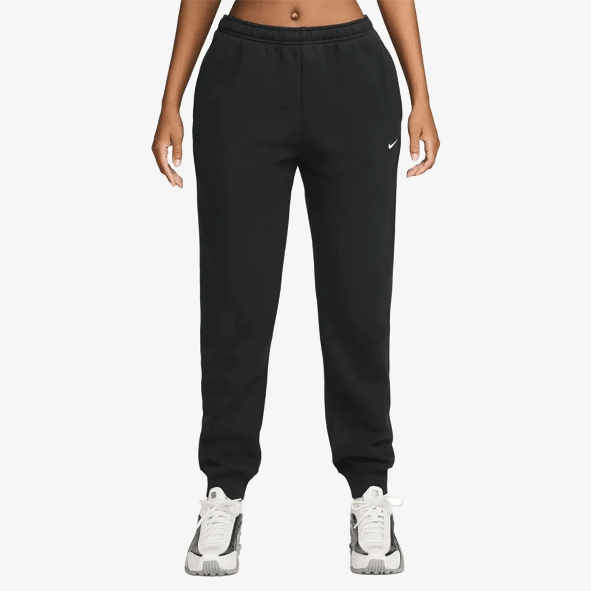 NIKE Hlače W NK STDO FLC LW MR STD CF PNT