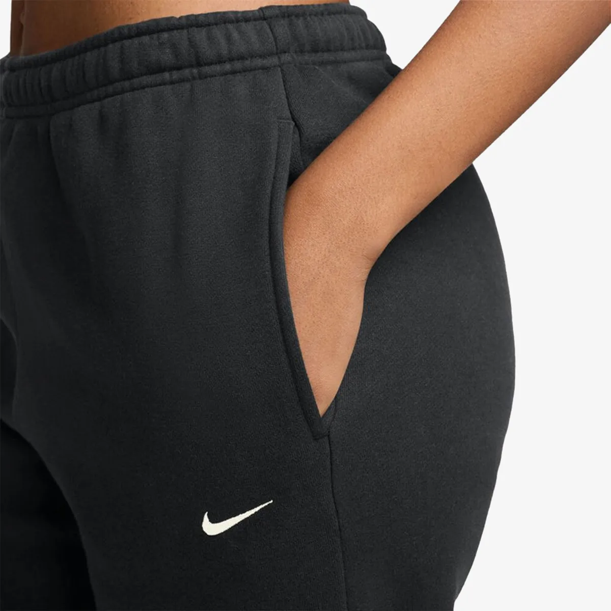NIKE Hlače W NK STDO FLC LW MR STD CF PNT
