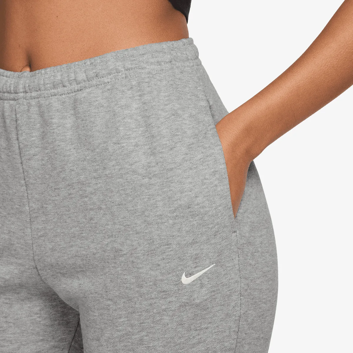 NIKE Hlače W NK STDO FLC LW MR STD CF PNT