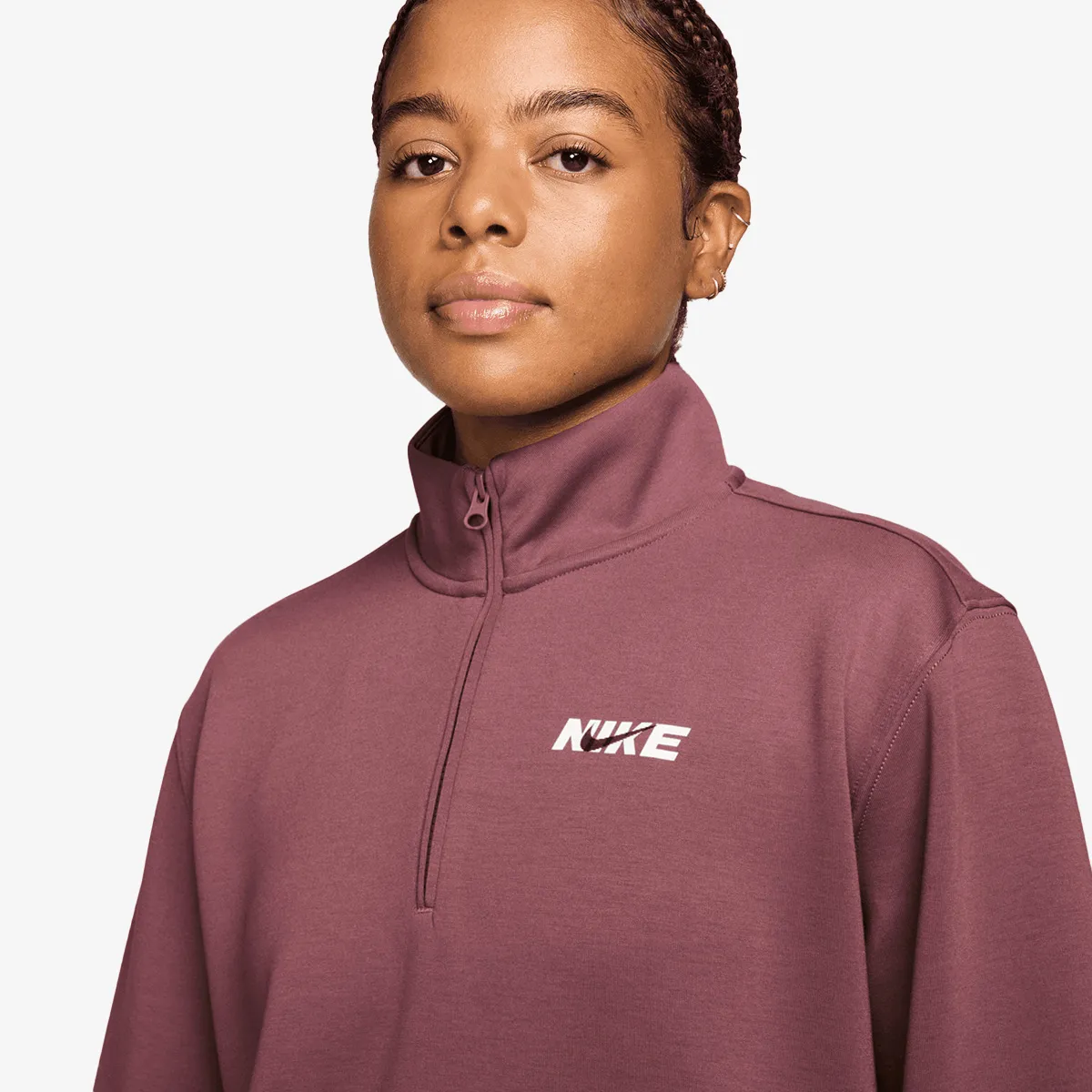 NIKE Majica dugih rukava W NK DF STDO FLC SPT QZ CPSL B