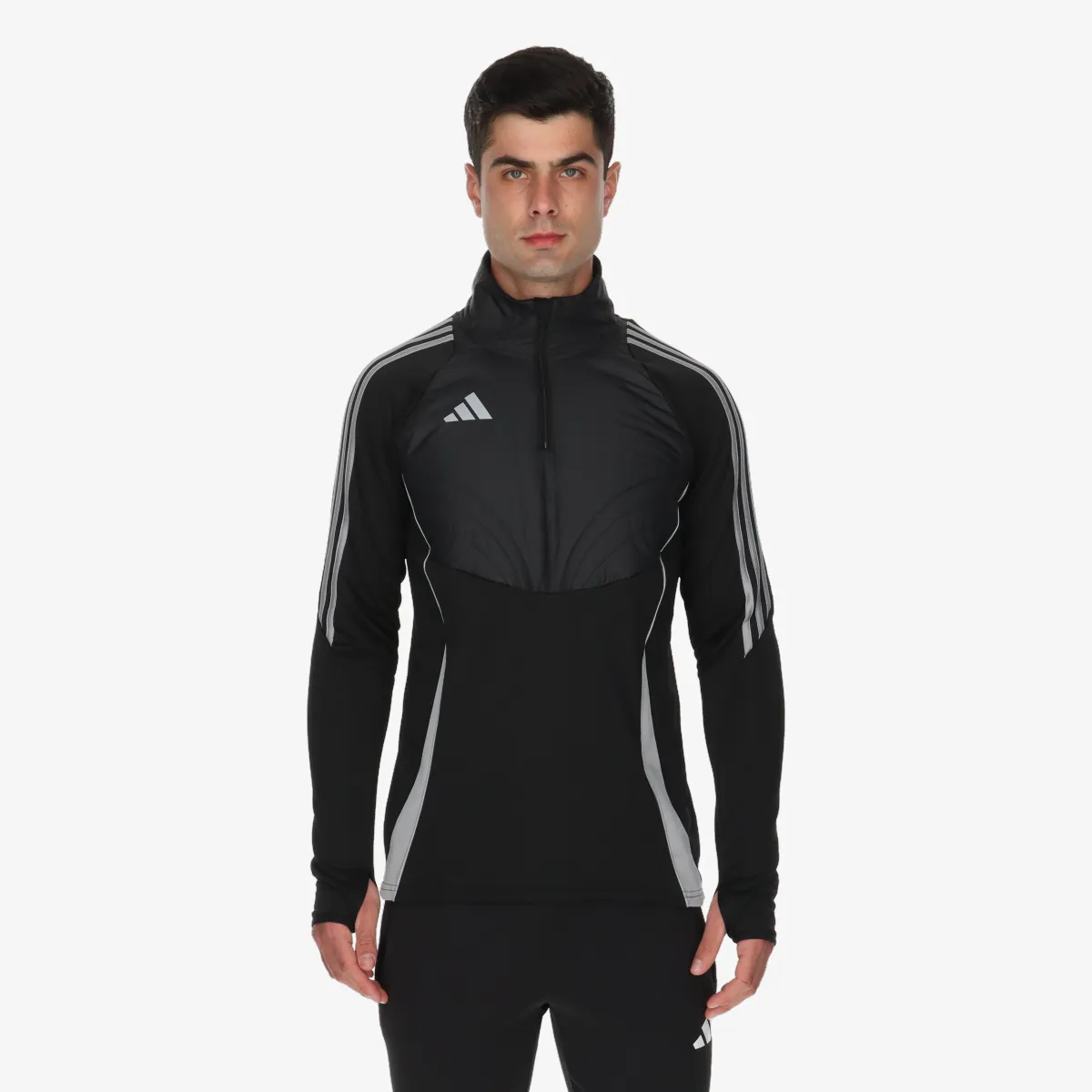 ADIDAS Majica s polu patentom TIRO24 WINTOP 