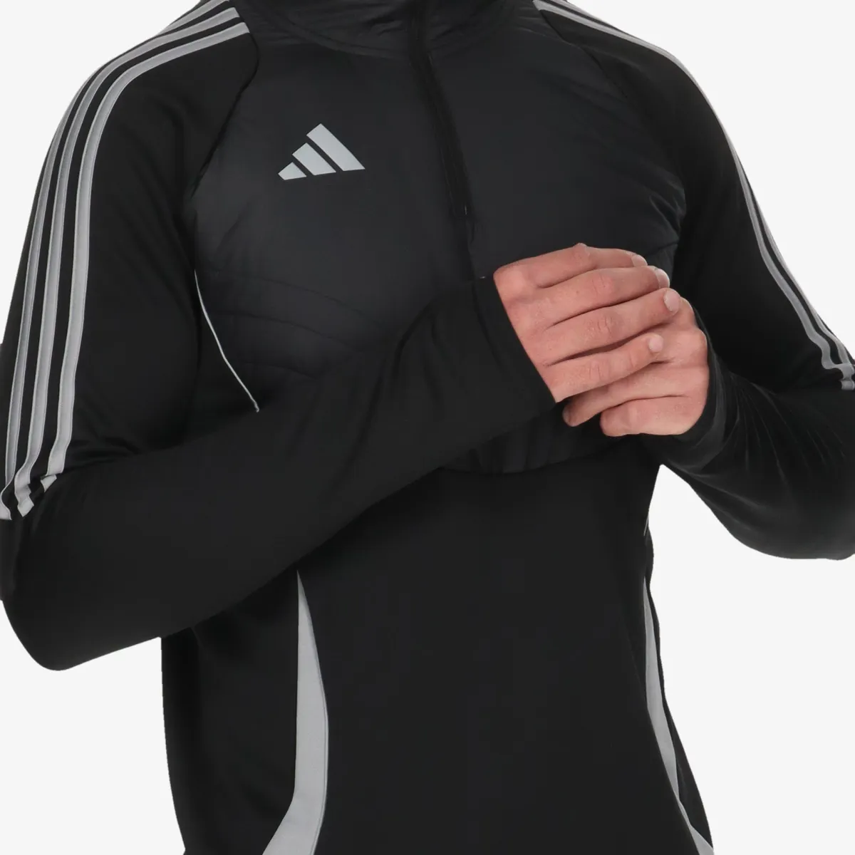 ADIDAS Majica s polu patentom TIRO24 WINTOP 