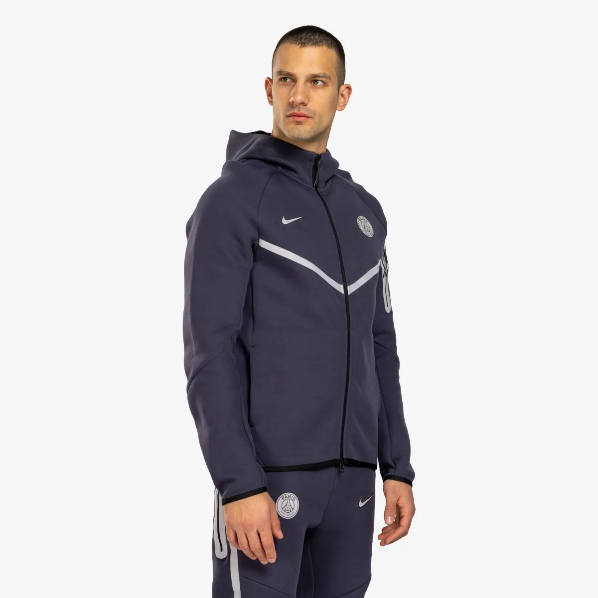 NIKE Majica s kapuljačom s patentom PSG M NK TECHFLCWRFZJKT REF WP 