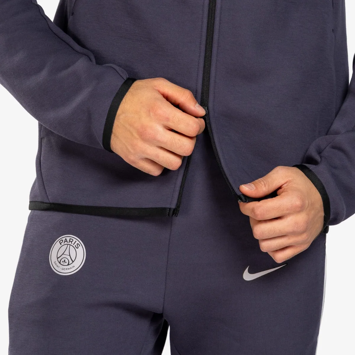 NIKE Majica s kapuljačom s patentom PSG M NK TECHFLCWRFZJKT REF WP 
