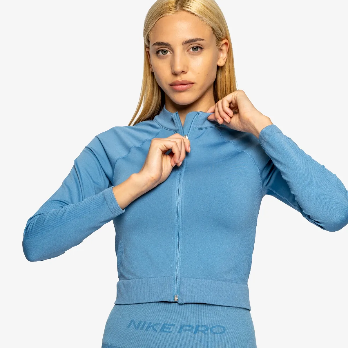 NIKE Majica dugih rukava W NP DF SMLS FZ MIDLAYER