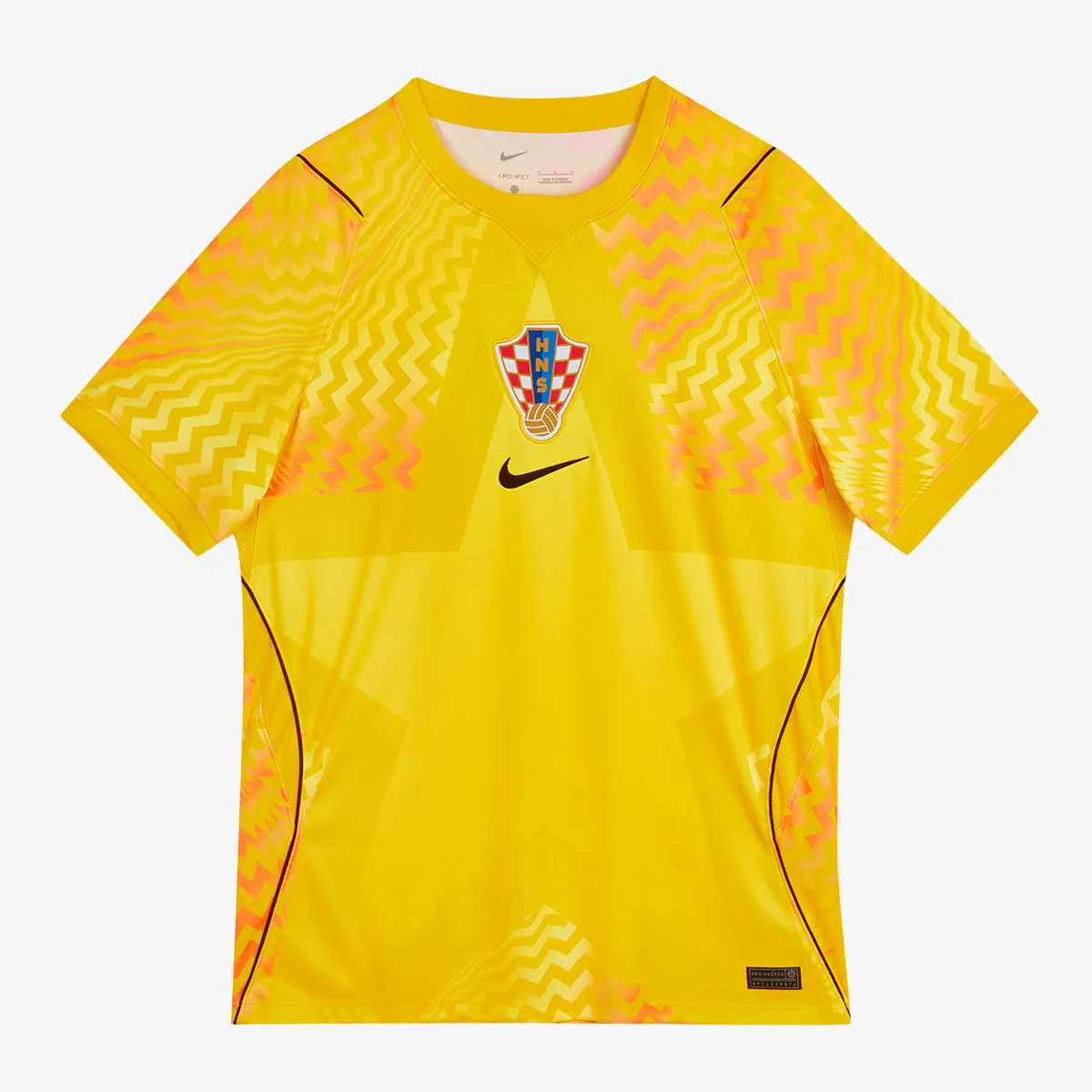 NIKE Dres CRO M NK DF JSY SS STAD GK-LIGHTENING/OR 