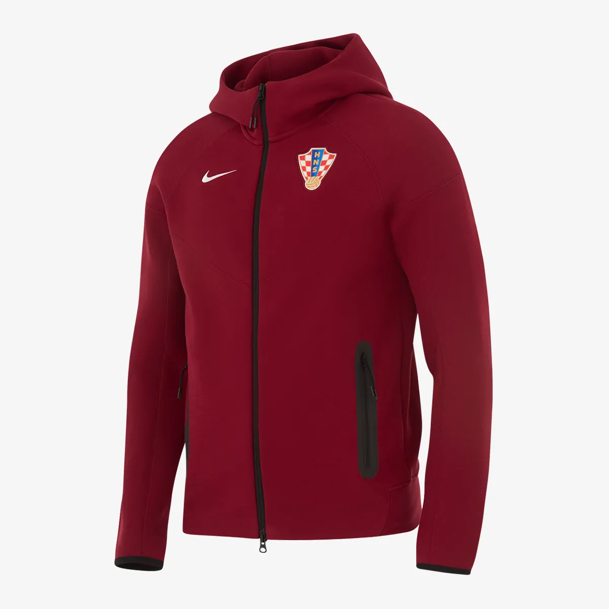 NIKE Majica s kapuljačom s patentom CRO M NK TCH FLC FZ WR HDY-TEAM RED 
