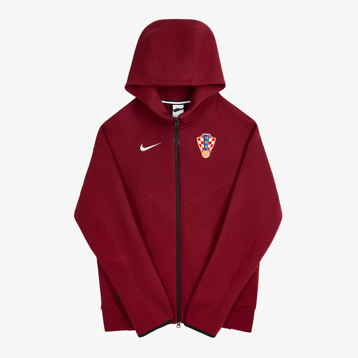 NIKE Majica s kapuljačom s patentom CRO M NK TCH FLC FZ WR HDY-TEAM RED 