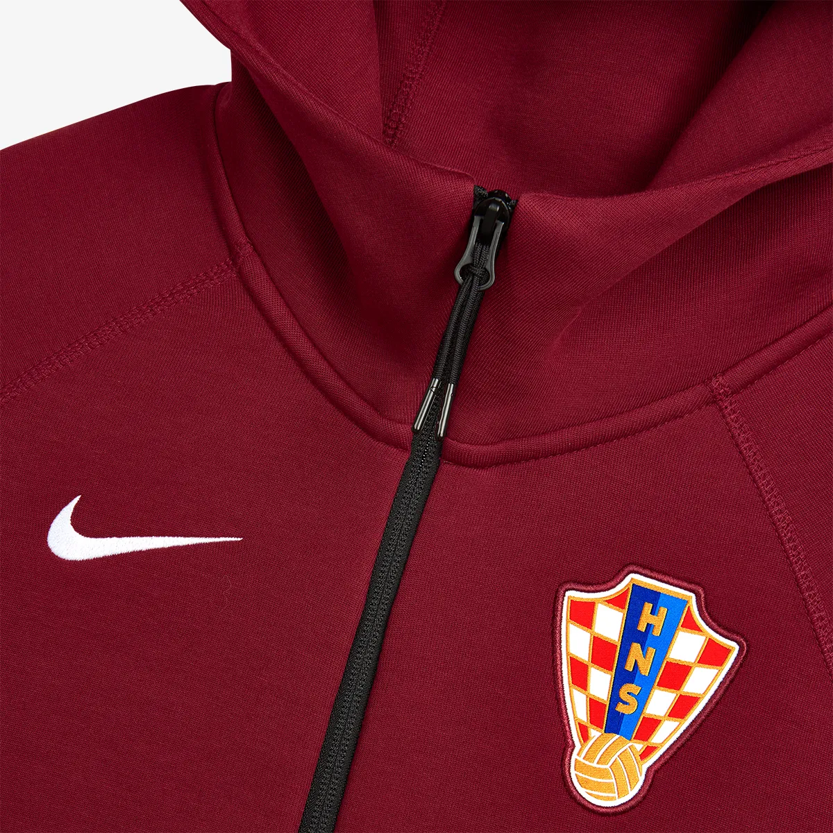 NIKE Majica s kapuljačom s patentom CRO M NK TCH FLC FZ WR HDY-TEAM RED 