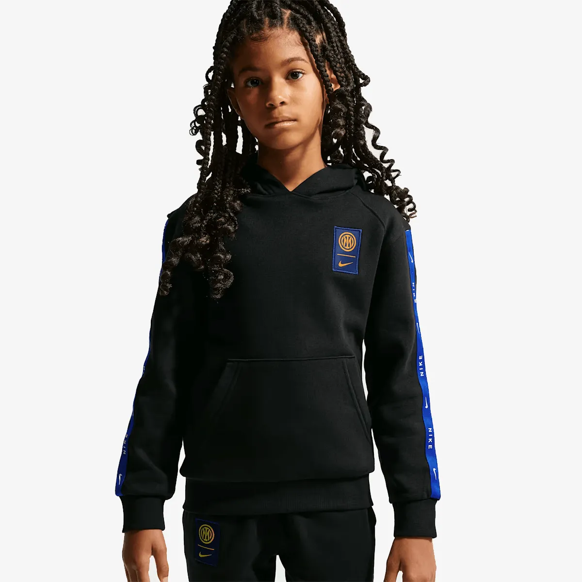 NIKE Majica s kapuljačom s patentom INTER Y NSW CS HOODY FLC BB 