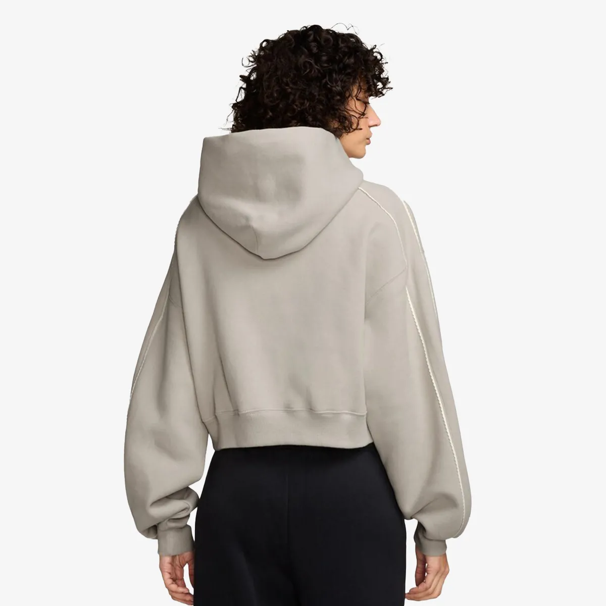 NIKE Majica s kapuljačom W NK STDO FLC MW CRP SCLOP HDY