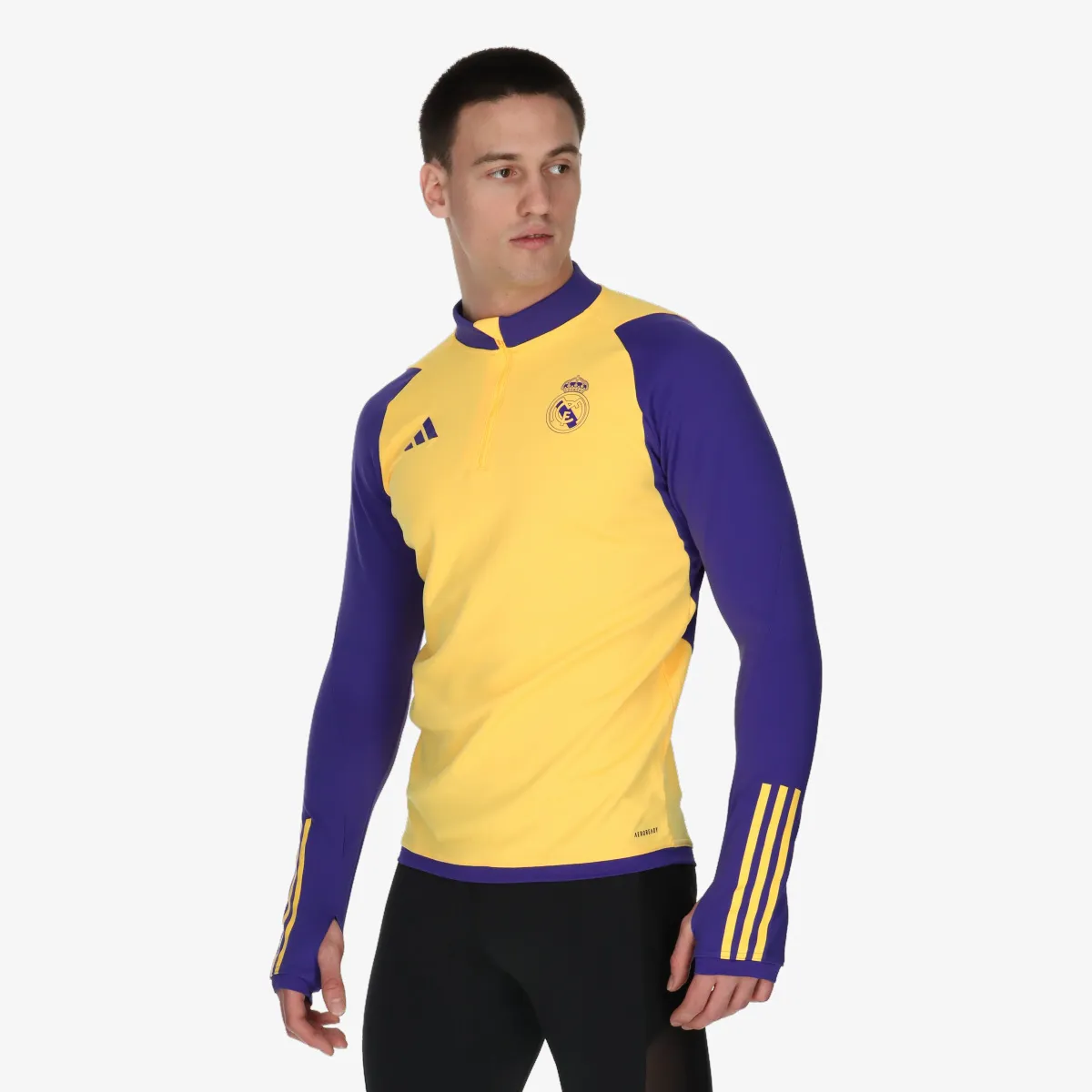ADIDAS Majica s polu patentom REAL TR TOP 