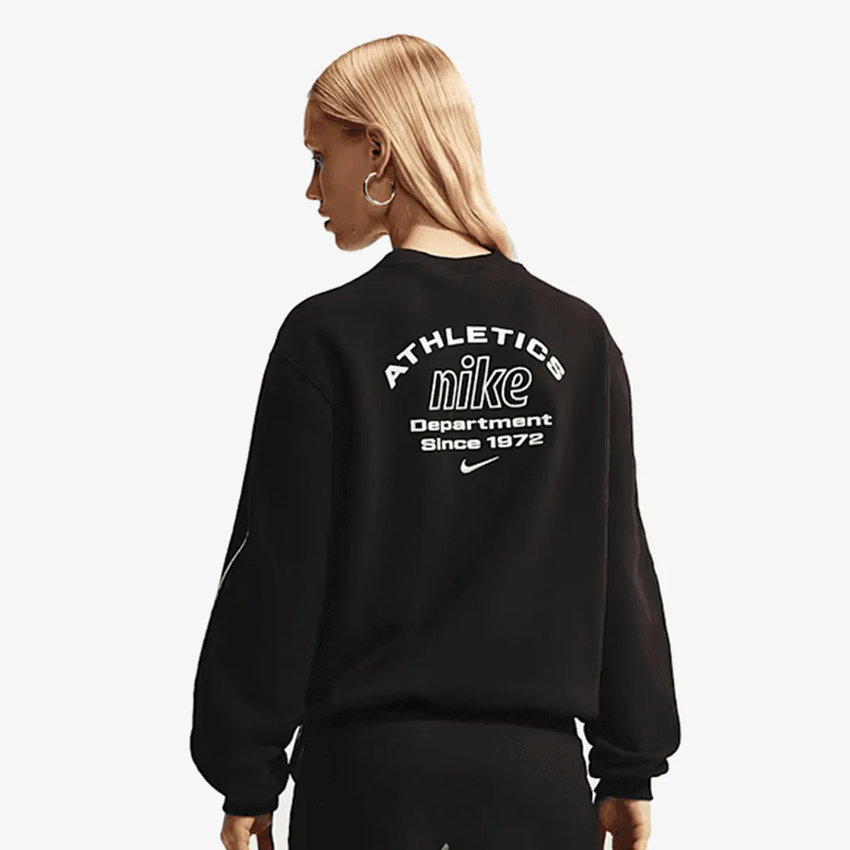 NIKE Majica bez kragne W NK STDO FLC MW STD AD CREW 