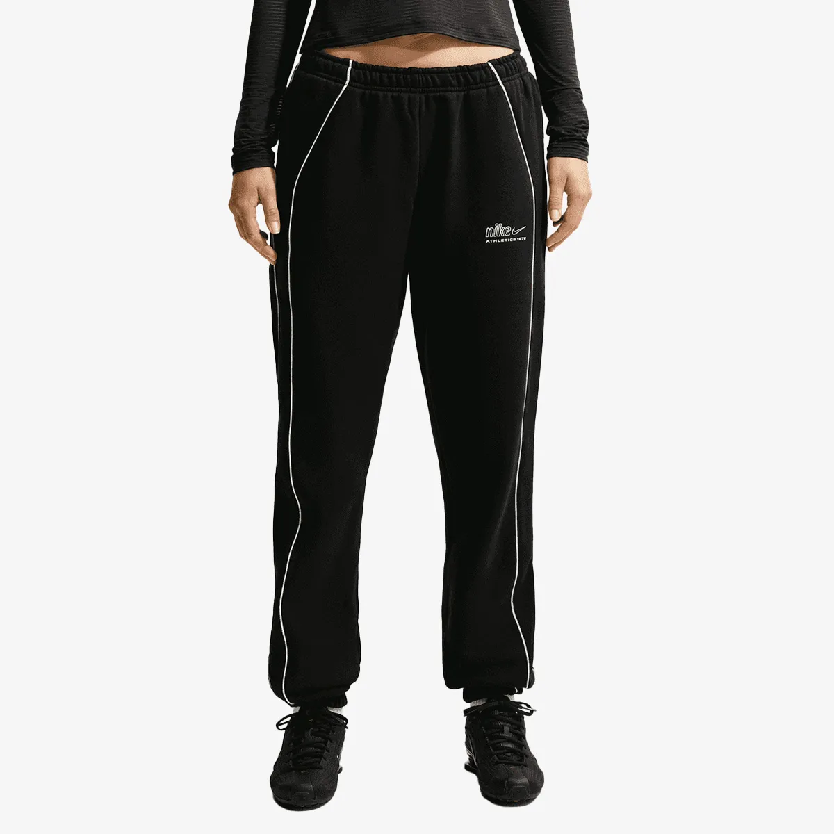 NIKE Hlače W NK STDO FLC MW MR AD CFF PNT