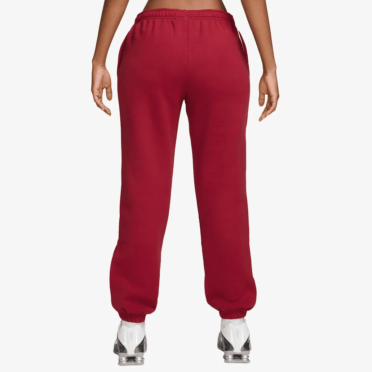 NIKE Hlače W NK STDO FLC MW MR AD CFF PNT