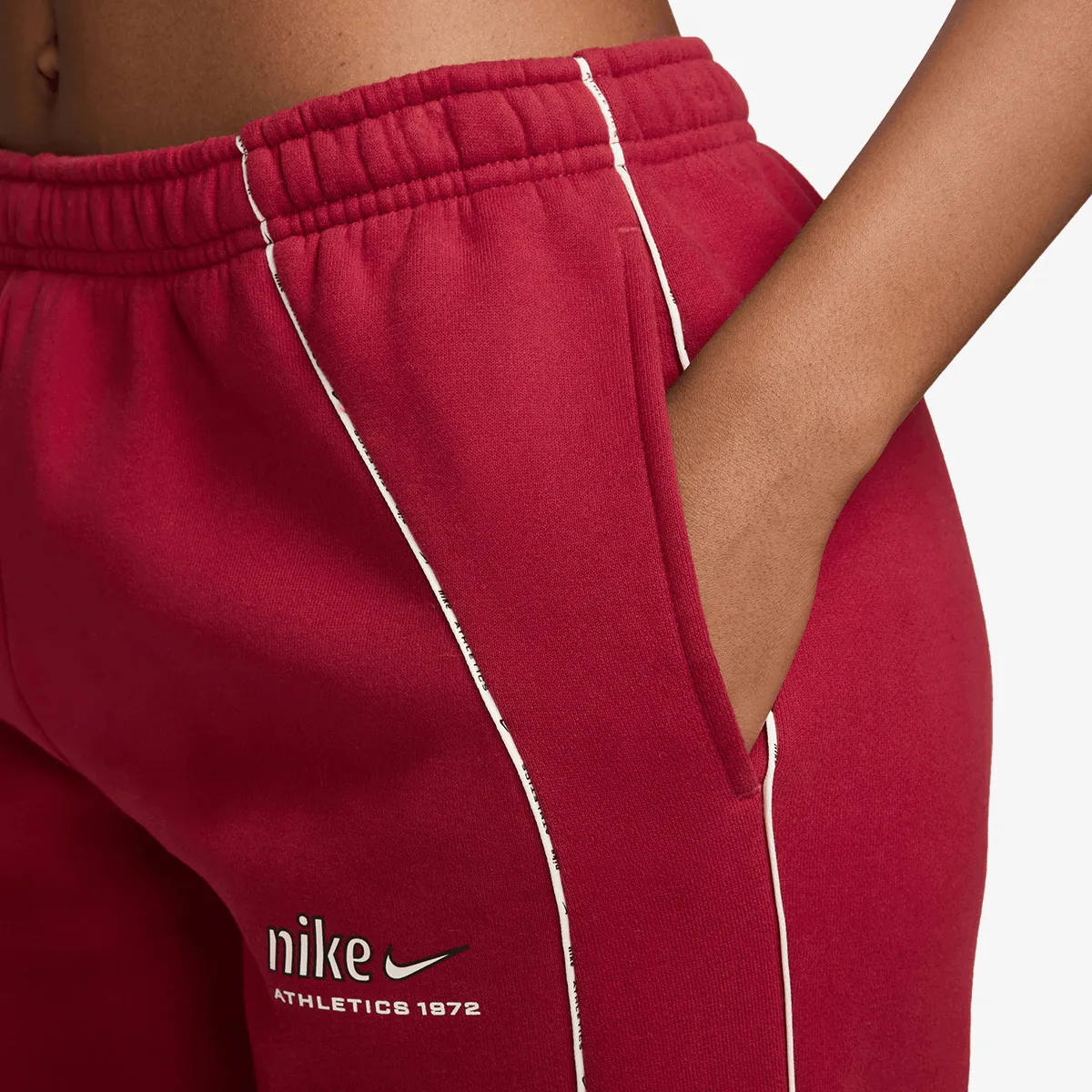 NIKE Hlače W NK STDO FLC MW MR AD CFF PNT
